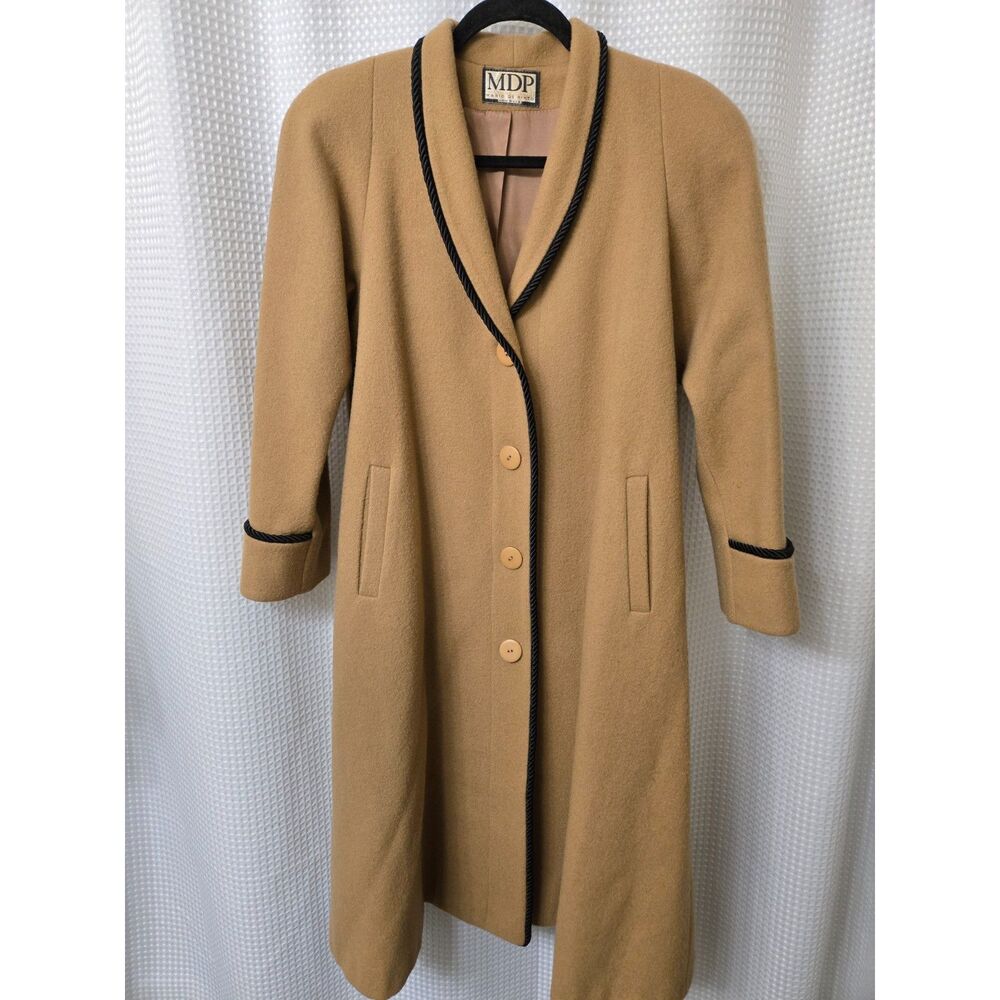 MDP Mario De Pinto Vintage 100% Pure Wool Women's Coat Size Small Chic Boho